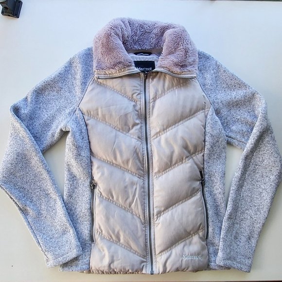 Marmot Thea Jacket in "Bright Steel" (Gray/Beige) - Picture 6 of 15